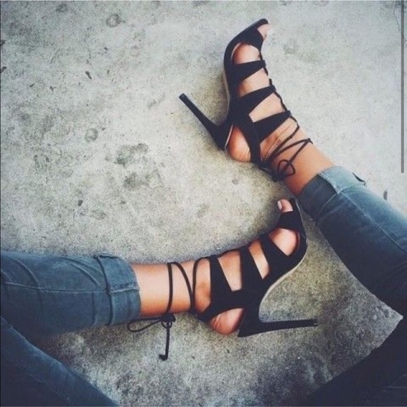 Steve Madden Sandalia Lace Up Heels - Picture 4 of 7